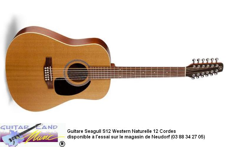 Guitare Seagull S12 Western Naturelle 12 Cordes